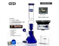 GG Blue Beaker Leather Box | Grace Glass | SpbBongs.com GG Blue Beaker Leather Box | Grace Glass | SpbBongs.com