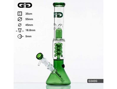 Beaker GG Bong Green Boyz | Grace Glass | SpbBongs.com